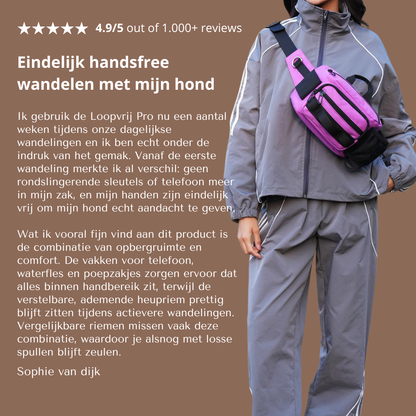 Loopvrij Pro — All-in-1 Hondenwandelriem