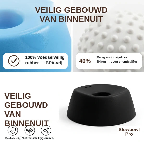 Slowbowl Pro | Antislip Voerbak & Likmat voor Honden