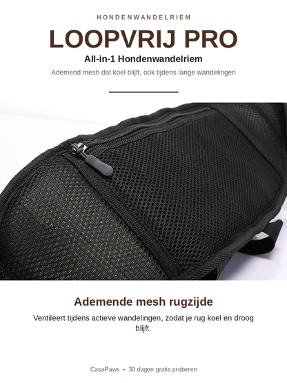 Loopvrij Pro — All-in-1 Hondenwandelriem
